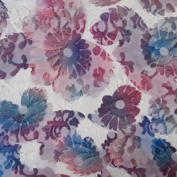 💜Badgley Mischka Belle💜 - Floral A-Line Sleeveless Olga Dress - Picture 4 of 13